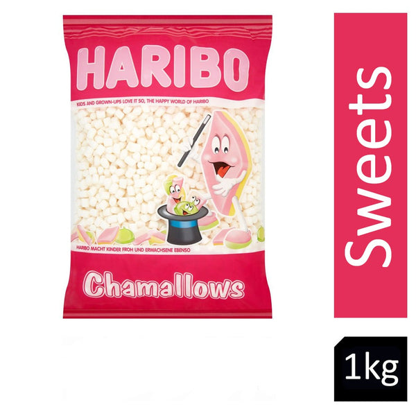 Haribo Chamallows Mini White 1kg - ONE CLICK SUPPLIES