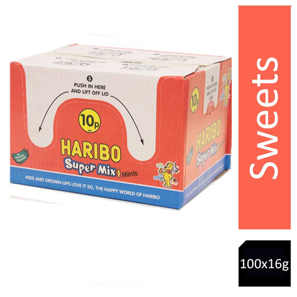 Haribo Mini 16g Supermix 100’s - ONE CLICK SUPPLIES