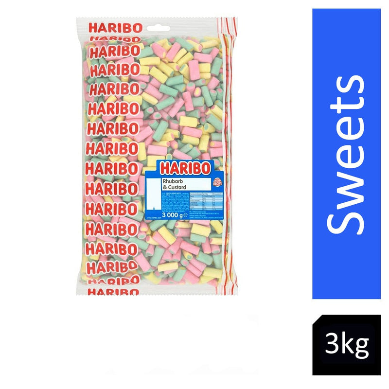 Haribo Rhubarb & Custard 3kg - ONE CLICK SUPPLIES