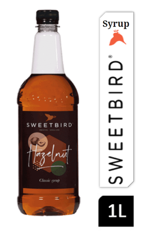 Sweetbird Hazelnut Coffee Syrup 1litre (Plastic) - ONE CLICK SUPPLIES