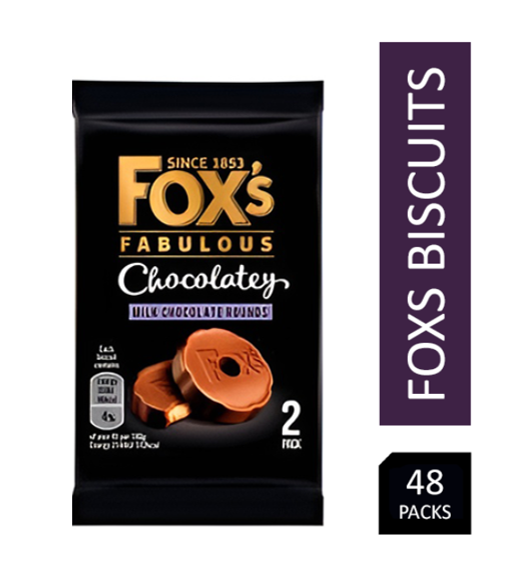 Fox's Chocolatey Milk Chocolate Rounds Biscuits 48's Mini Pack