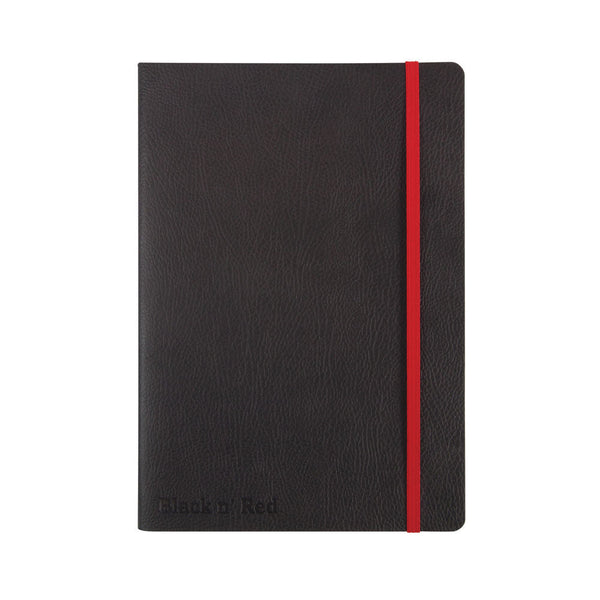 Black By Black n Red Business Journal Book Soft Cover 90gsm Numbered Pages A5 Ref 400051204 - ONE CLICK SUPPLIES