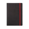 Black By Black n Red Business Journal Book Soft Cover 90gsm Numbered Pages A5 Ref 400051204 - ONE CLICK SUPPLIES