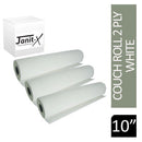Janit-X 10" 40m,White 2 Ply Hygiene Couch Roll - ONE CLICK SUPPLIES