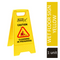 Janit-X Double Warning A-Frames {Wet Floor/Cleaning in Progress} - ONE CLICK SUPPLIES