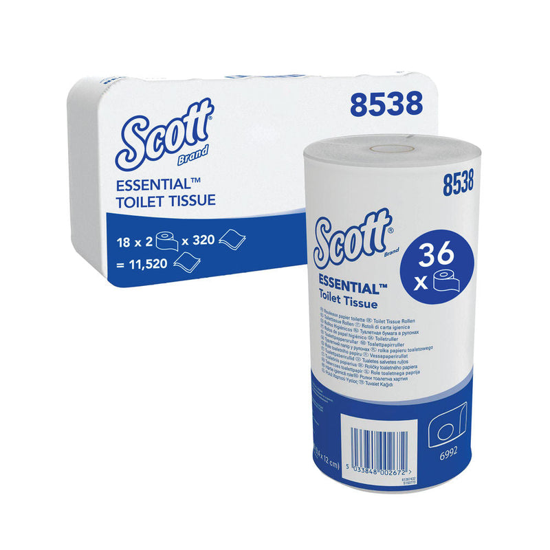 Scott 2-Ply Performance Toilet Roll 320 Sheets ,Pack of 36 {8538} - ONE CLICK SUPPLIES