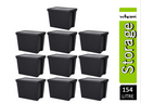 Wham Bam Black Recycled Storage Box 154 Litre - ONE CLICK SUPPLIES