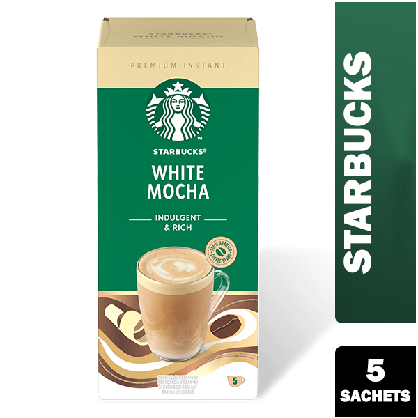 Starbucks White Mocha Instant Coffee Sachets 5x22g - ONE CLICK SUPPLIES