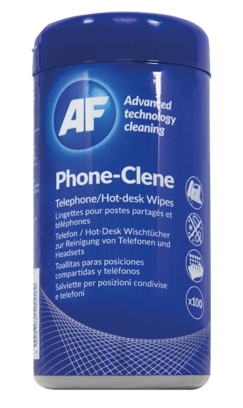 AF Phone-Clene Telephone Wipes Pack 100's - ONE CLICK SUPPLIES