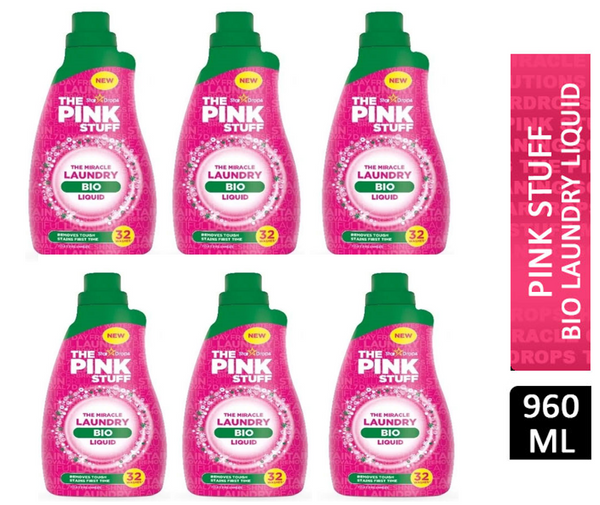 Stardrops The Pink Stuff Bio Laundry Liquid 960ml - ONE CLICK SUPPLIES
