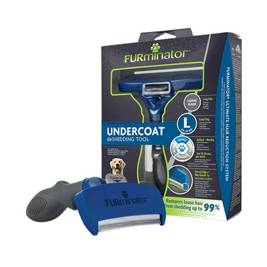 FURminator Undercoat Deshedding Tool Long Hair For Large Dogs - ONE CLICK SUPPLIES
