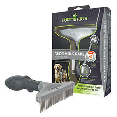 FURminator Grooming Rake For Thick Fur For All Dogs & Cats - ONE CLICK SUPPLIES