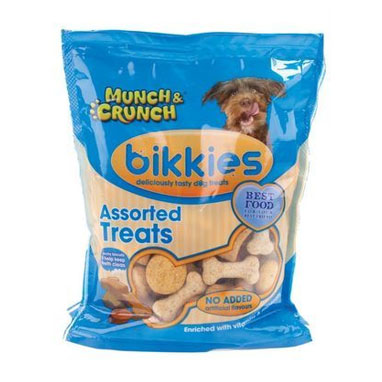 Munch & Crunch Dogs Bikkies Assorted Treats 400g - ONE CLICK SUPPLIES