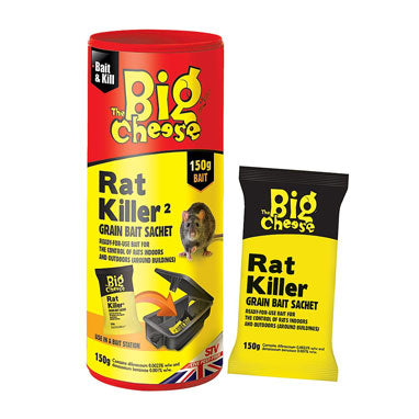 Big Cheese Rat Killer Grain Bait Sachet 150g - ONE CLICK SUPPLIES