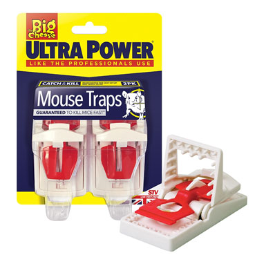Big Cheese Ultra Power Mouse Traps Twinpack (STV148) - ONE CLICK SUPPLIES
