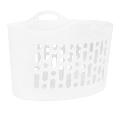 Wham Ice White Flexi-Store Laundry Basket 8 Litre - ONE CLICK SUPPLIES