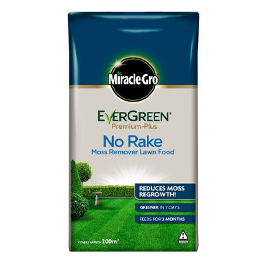 Miracle-Gro EverGreen Premium Plus No Rake Moss Remover Lawn Food 20kg - 200m2 - ONE CLICK SUPPLIES