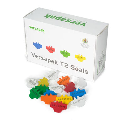 Versapak Numbered T2 Tamper Evident Security Seals 500's {White} - ONE CLICK SUPPLIES