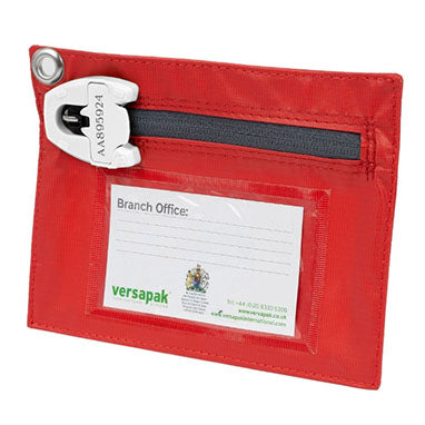 Versapak Small Key Pouch 190x140mm RED (KF1) - ONE CLICK SUPPLIES