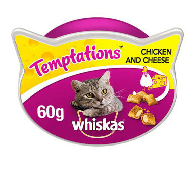 Whiskas Temptations Cat Treats with Chicken & Cheese 60g - ONE CLICK SUPPLIES