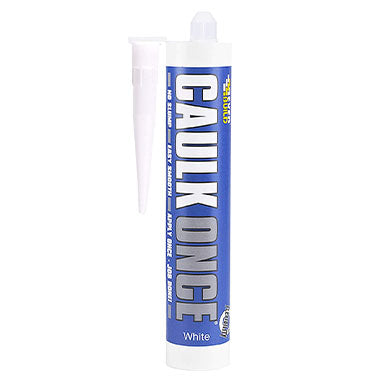 Everbuild Caulk Once Premium Quality Acrylic Caulk, White, 295 ml - ONE CLICK SUPPLIES