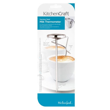 KitchenCraft Milk Frothing Thermometer Stainless Steel - ONE CLICK SUPPLIES
