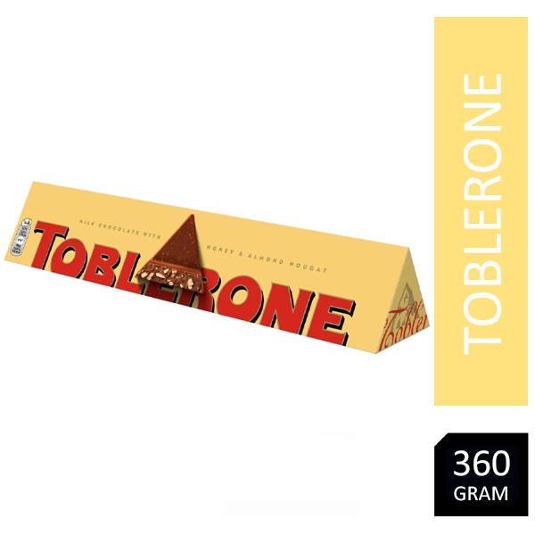 Toblerone Milk Chocolate Large Bar 360g - ONE CLICK SUPPLIES