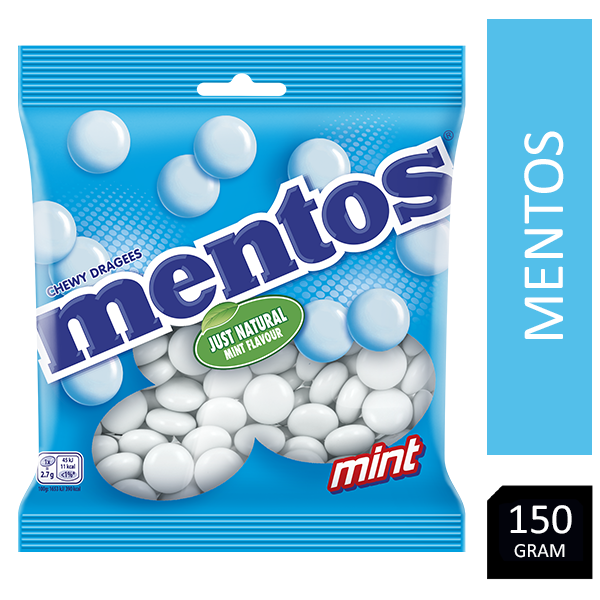 Mentos Mint Sweets Bag 4 x 150g