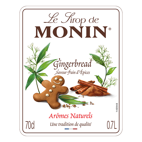 MONIN Gingerbread Cocktail Syrup 700ml (Glass Bottle) Discounted Pump Offer