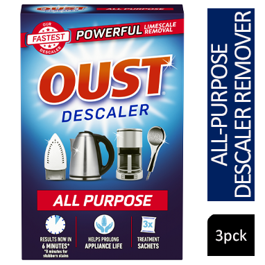 Oust - All Purpose Descaler 3 x 25ml Sachets - ONE CLICK SUPPLIES