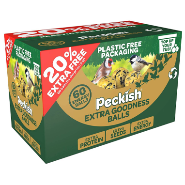 Peckish Extra Goodness Energy Balls 50 +20% Extra Box - ONE CLICK SUPPLIES
