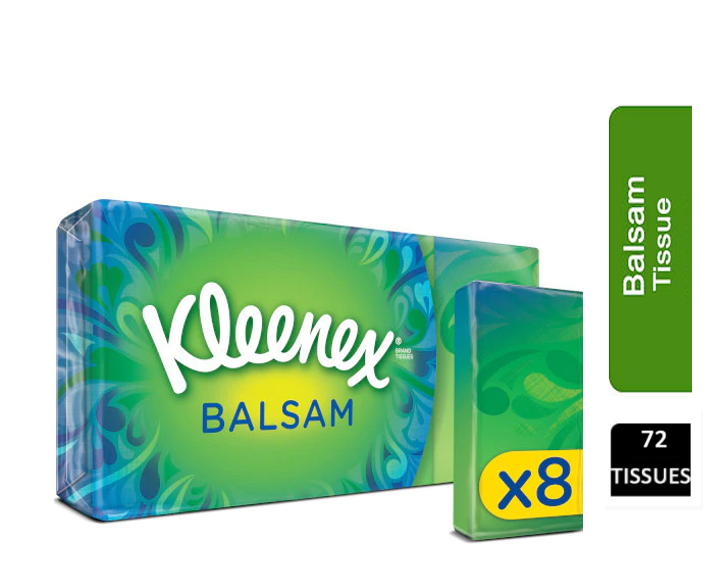 Kleenex Pocket Balsam Tissues 9's Pack x 8's - ONE CLICK SUPPLIES
