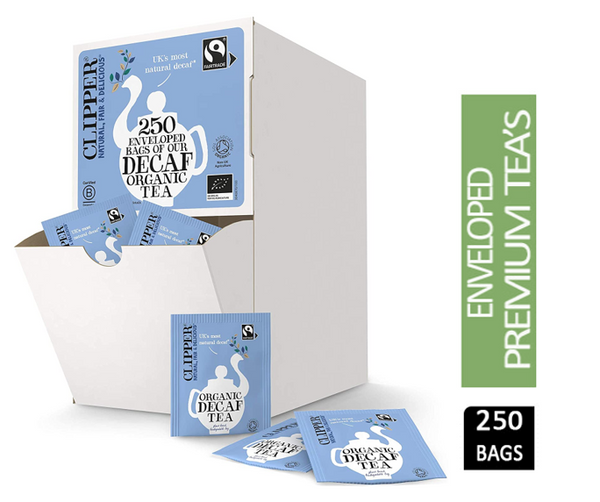 Clipper Organic Everyday Decaf Tea Fairtrade Enveloped (250) - ONE CLICK SUPPLIES