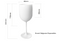 Belgravia Large White Plastic Champagne / Wine Glasses Pack 6’s {480ml} (3269) - ONE CLICK SUPPLIES
