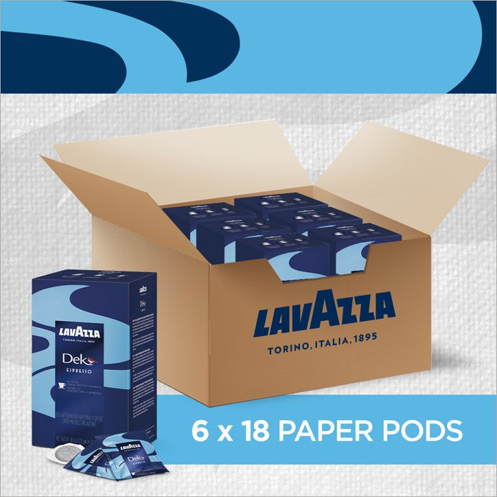 Lavazza Dek Decaf Paper ESE Pods 18s - ONE CLICK SUPPLIES