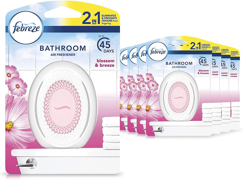 Febreze Blossom & Breeze Bathroom 45 Day Air Freshener {8 Pack} - ONE CLICK SUPPLIES