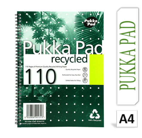 Pukka Pads Recycled A4 Notebook - ONE CLICK SUPPLIES