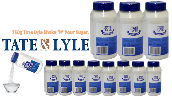 Tate & Lyle White Shake & Pour Sugar Dispenser 750g - ONE CLICK SUPPLIES