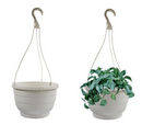 Fixtures White Garden Hanging Basket 25cm x 16cm - ONE CLICK SUPPLIES
