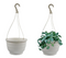 Fixtures White Garden Hanging Basket 25cm x 16cm - ONE CLICK SUPPLIES