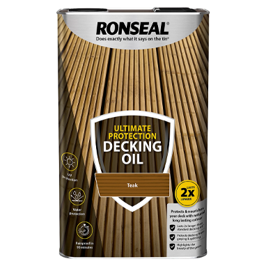 Ronseal Ultimate Decking Oil Teak 5 Litre - ONE CLICK SUPPLIES