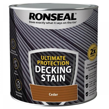 Ronseal Ultimate Decking Stain Cedar 2.5 Litre - ONE CLICK SUPPLIES