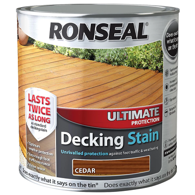 Ronseal Ultimate Decking Stain Cedar 5 Litre - ONE CLICK SUPPLIES