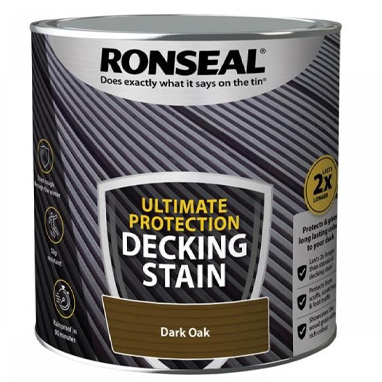 Ronseal Ultimate Decking Stain Dark Oak 2.5 Litre - ONE CLICK SUPPLIES
