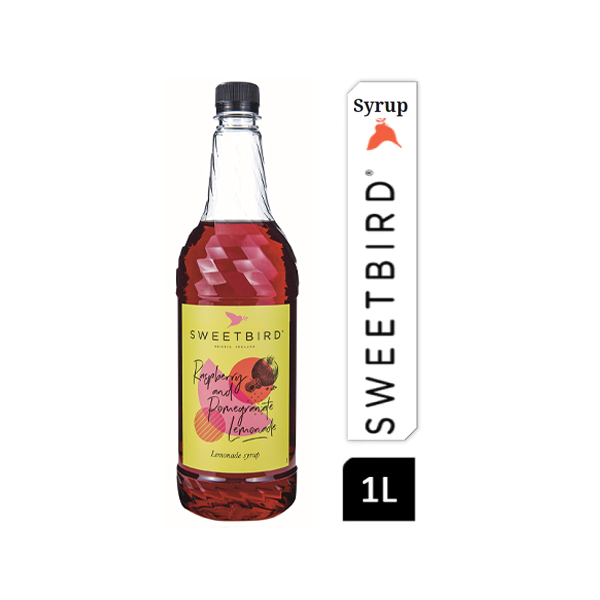 Sweetbird Raspberry & Pomegranate Lemonade Syrup 1litre (Plastic) - ONE CLICK SUPPLIES
