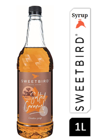 Sweetbird Salted Caramel Coffee Syrup 1litre (Plastic) - ONE CLICK SUPPLIES