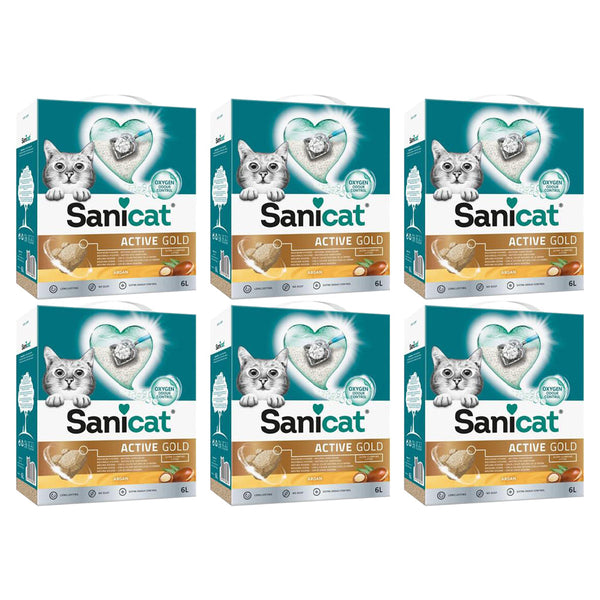 Sanicat Professional Gold Ultra Clumping Litter 6 Litre - ONE CLICK SUPPLIES