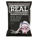 Real Crisps Sea Salt & Black Pepper 24 x 35g - ONE CLICK SUPPLIES