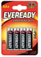 Eveready AA Super Heavy Duty Pack 4's - ONE CLICK SUPPLIES