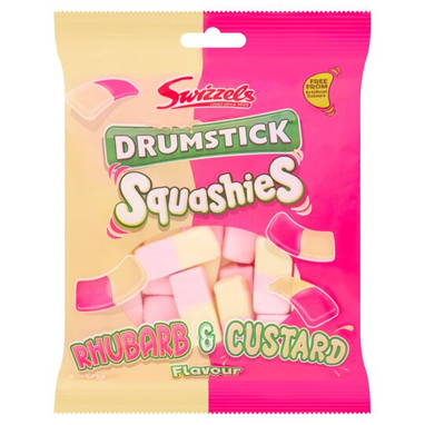Swizzels Drumstick Squashies Rhubarb & Custard 160g - ONE CLICK SUPPLIES